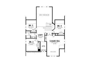 2nd Floor Plan, 034H-0039