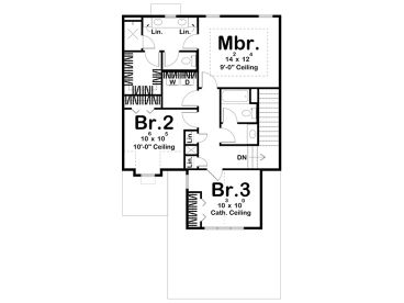 2nd Floor Plan, 050H-0512