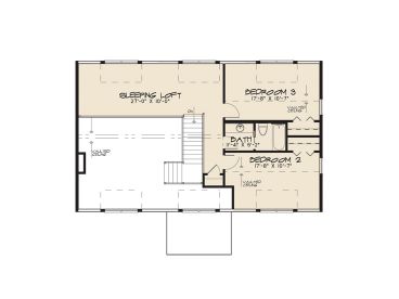 2nd Floor Plan, 075H-0008