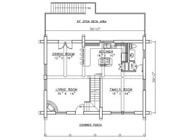 1st Floor Plan, 012L-0018
