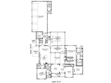 1st Floor Plan, 062H-0118