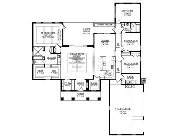 Floor Plan, 064H-0120