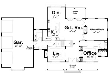 1st Floor Plan, 050H-0266