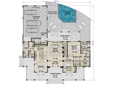 1st Floor Plan, 023H-0216
