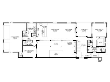 1st Floor Plan, 064H-0138