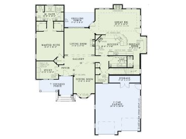 1st Floor Plan, 025H-0234