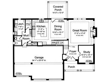 1st Floor Plan, 046H-0154