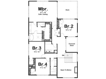 2nd Floor Plan, 050H-0341