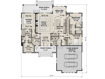1st Floor Plan, 023H-0217