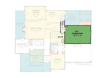 2nd Floor Plan, 059H-0062