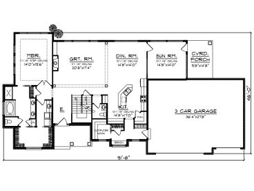 1st Floor Plan, 020H-0423