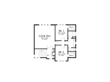 2nd Floor Plan, 034H-0491