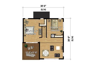 2nd Floor Plan, 072H-0221