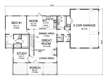 1st Floor Plan, 059H-0205