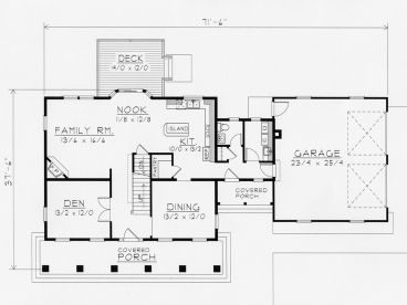 1st Floor Plan, 018H-0016