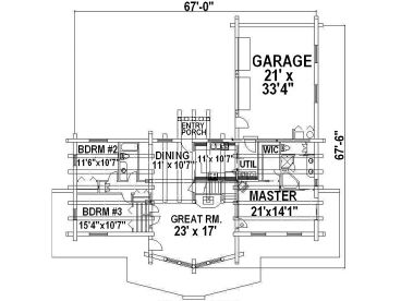 1st Floor Plan, 012L-0012