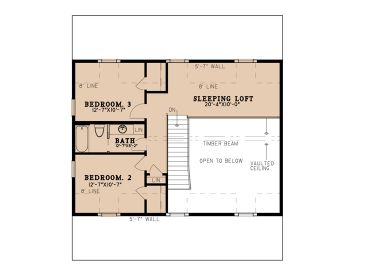 2nd Floor Plan, 074H-0210