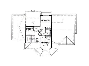 2nd Floor Plan, 047H-0033