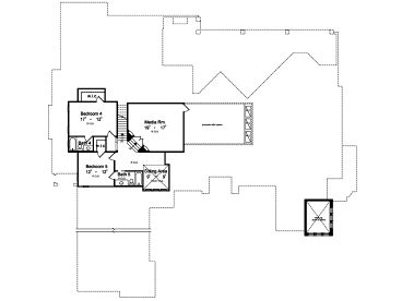 2nd Floor Plan, 043H-0235
