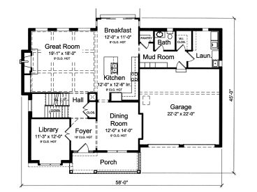 1st Floor Plan, 046H-0140