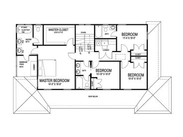 2nd Floor Plan, 058H-0036