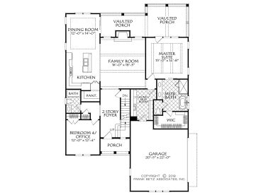 1st Floor Plan, 086H-0051
