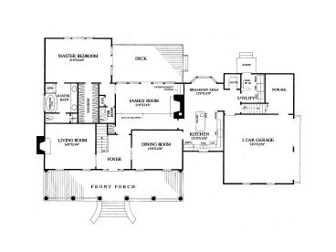 1st Floor Plan, 063H-0014