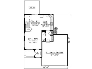 1st Floor Plan, 020H-0461