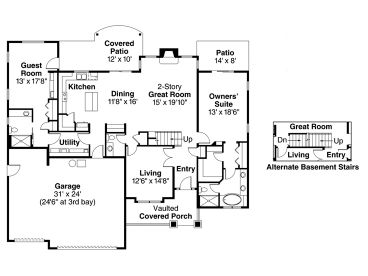 1st Floor Plan, 051H-0171