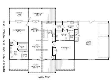 Floor Plan, 062H-0388