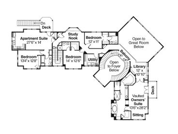 2nd Floor Plan, 051H-0083