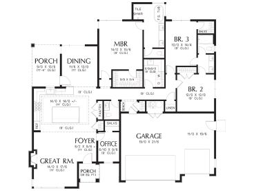 Floor Plan, 034H-0485