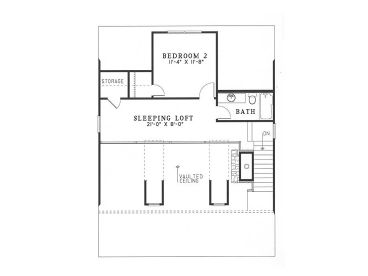 2nd Floor Plan, 025H-0086