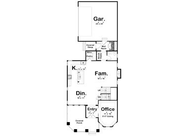 1st Floor Plan, 050H-0538