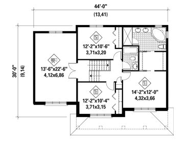 2nd Floor Plan, 072H-0165