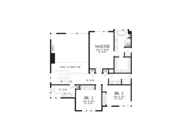2nd Floor Plan, 034H-0429