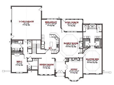 1st Floor Plan, 073H-0035