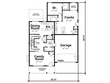 1st Floor Plan, 031H-0391