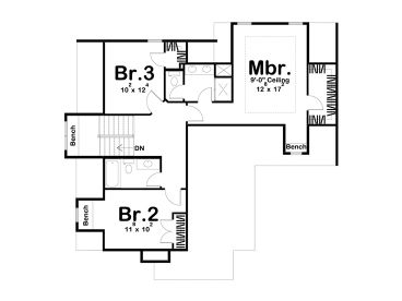 2nd Floor Plan, 050H-0293