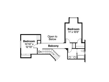 2nd Floor Plan, 051H-0013