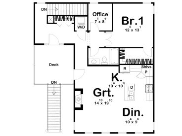 2nd Floor Plan, 050G-0207