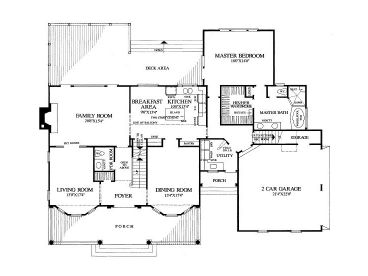 1st Floor Plan, 063H-0118