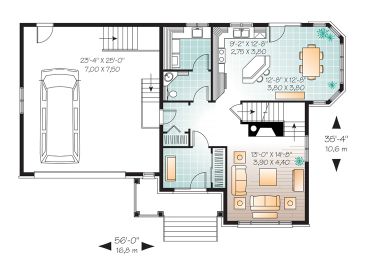 1st Floor Plan, 027H-0282
