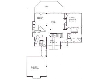 1st Floor Plan, 045H-0018