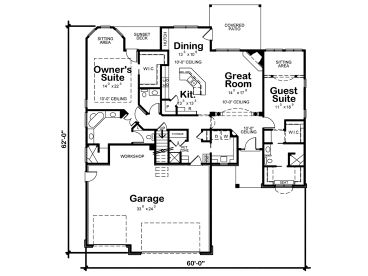 1st Floor Plan, 031H-0311