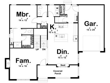 1st Floor Plan, 050H-0289