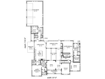 1st Floor Plan, 062H-0121