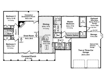 1st Floor Plan, 001H-0055