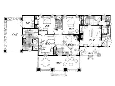 Floor Plan, 066H-0022