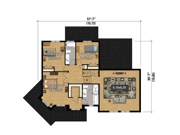 2nd Floor Plan, 072H-0156